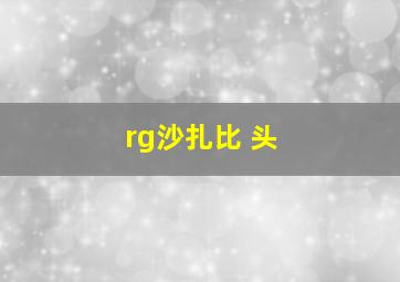 rg沙扎比 头